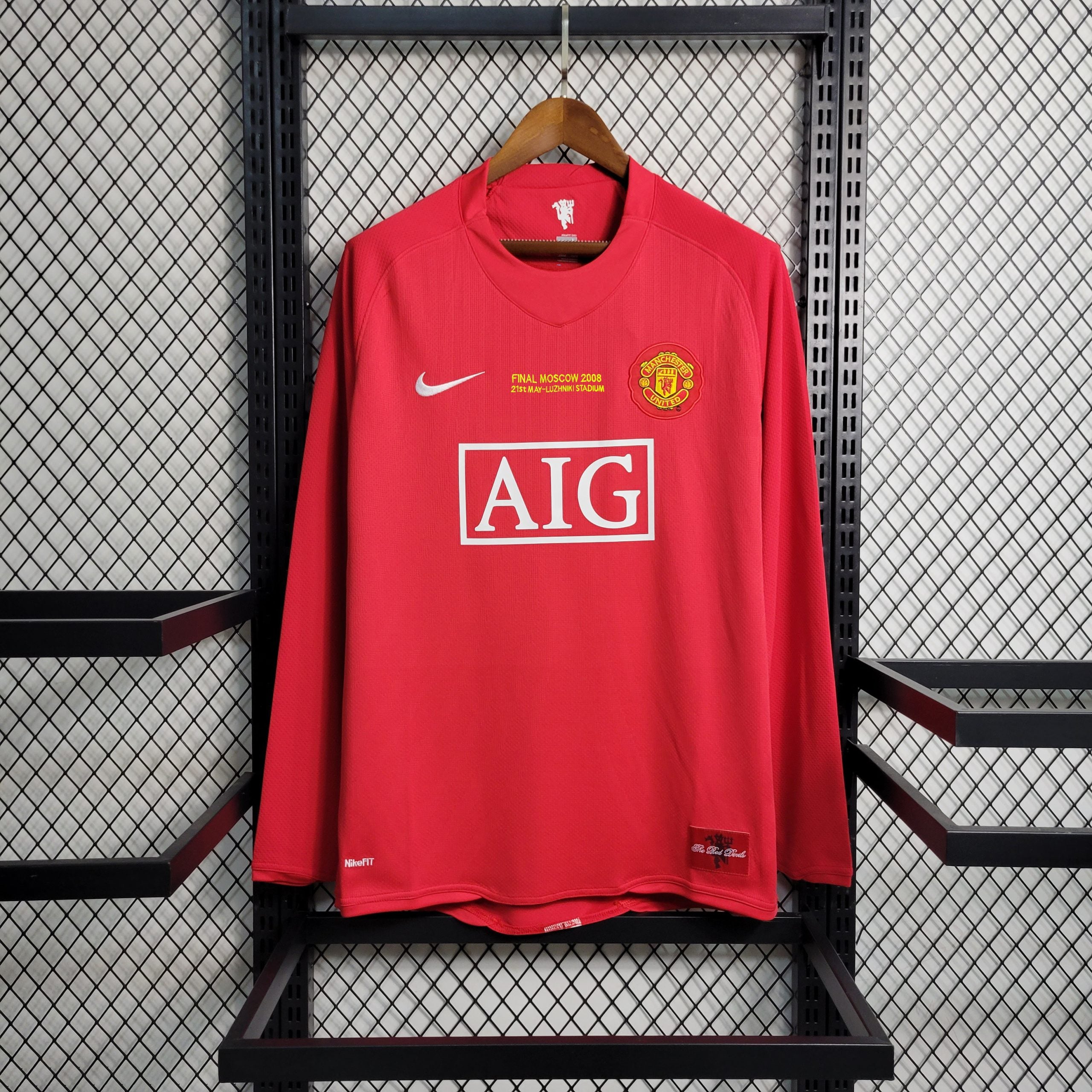 Manchester United 2008 Moscow Full Sleeve Retro — Clearance