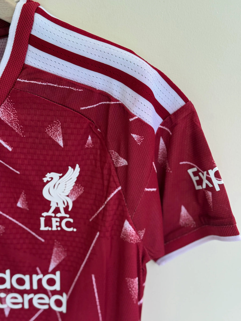Liverpool Home 2026-27 football jersey — deep red with white trim, view 9