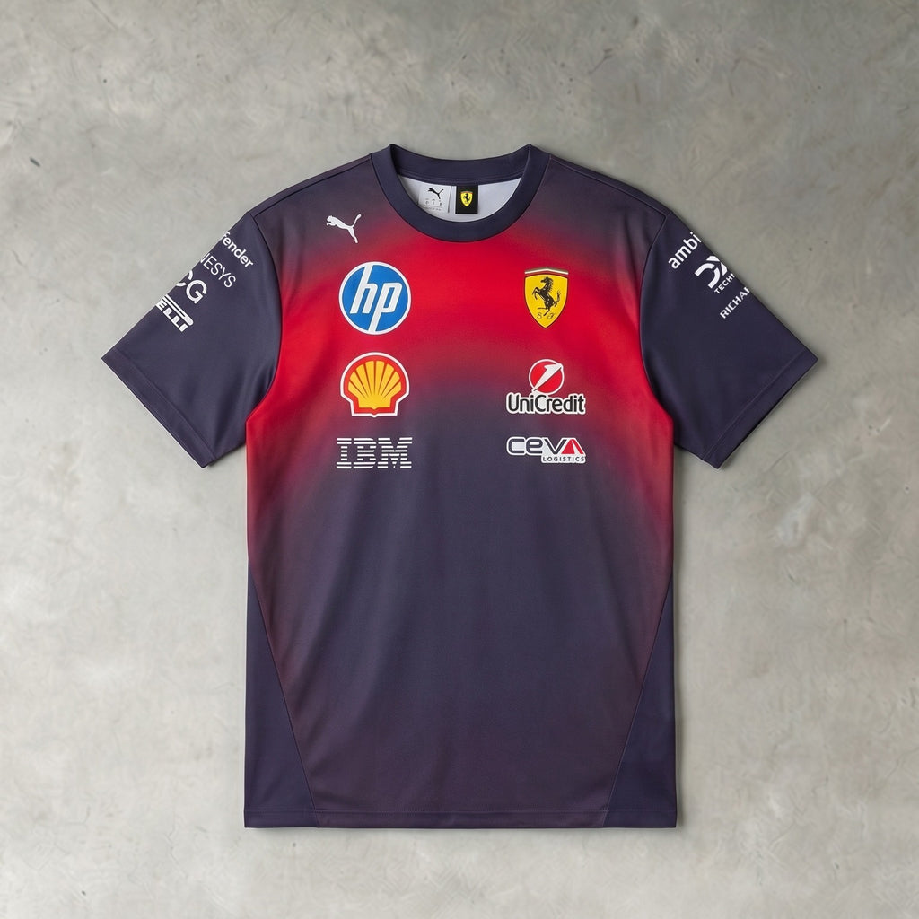 Ferrari F1 2026 Shanghai GP special edition plum T-shirt, view 2