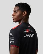 Haas F1 Team 2026 black and red driver T-shirt, view 6