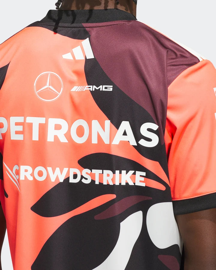 Mercedes-AMG F1 2025 Miami GP floral driver tee, view 2