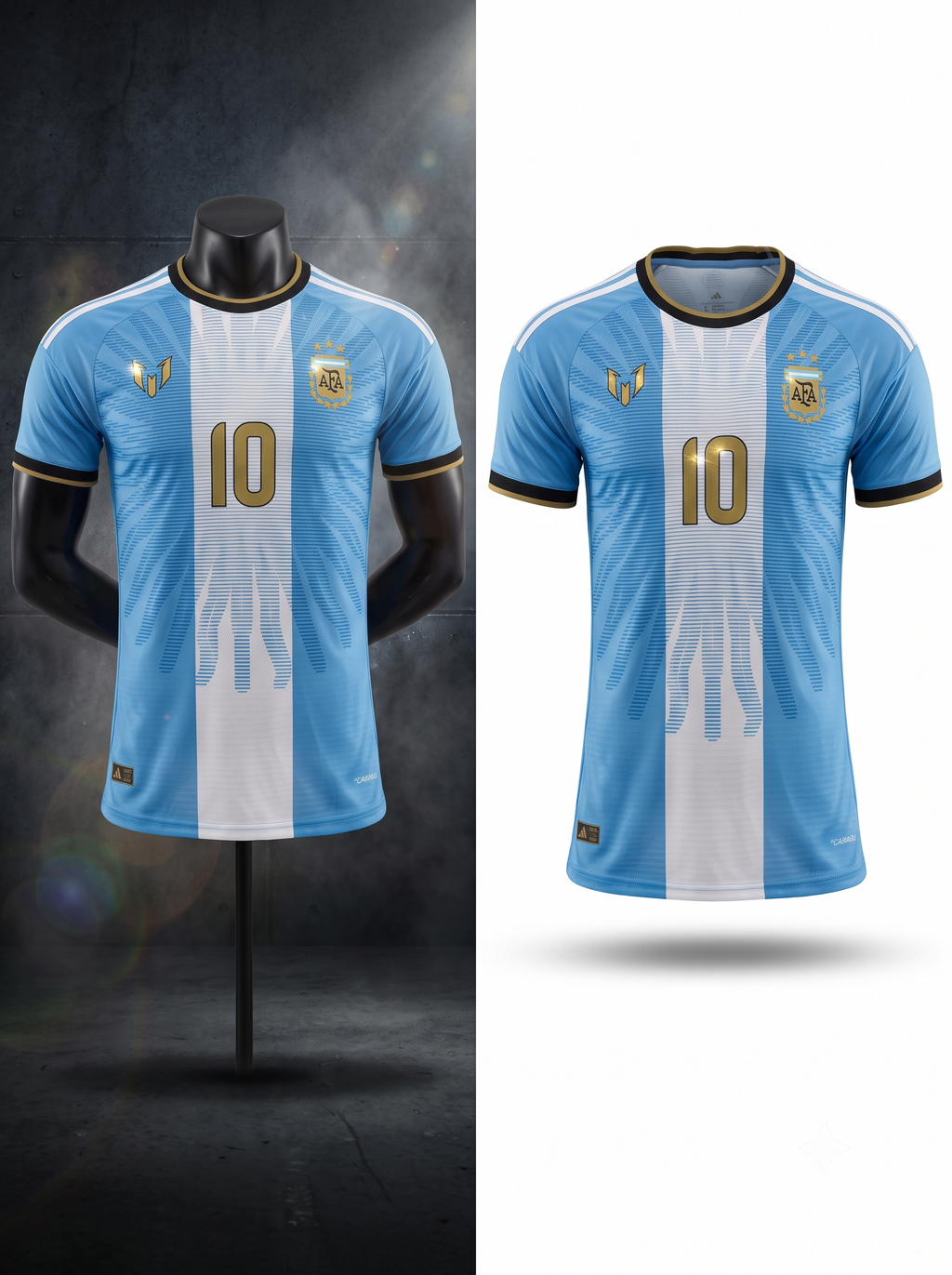 Argentina Messi Farewell Jersey 2026 detail views