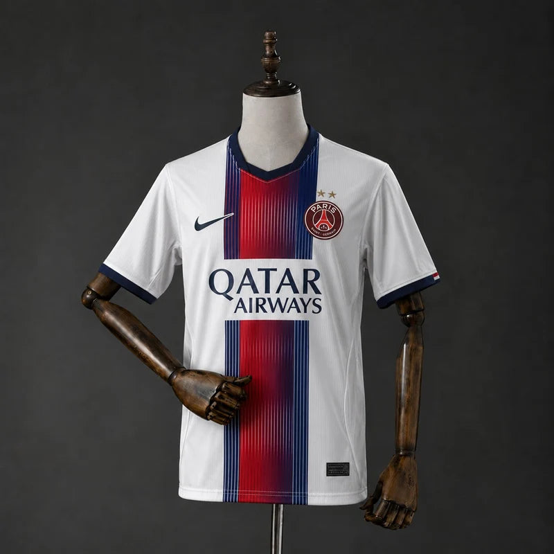 PSG 2026-27 White Away Jersey Fan Version