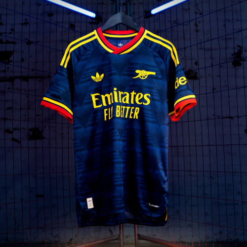 Arsenal Away 2026-27 football jersey — navy and yellow, view 7