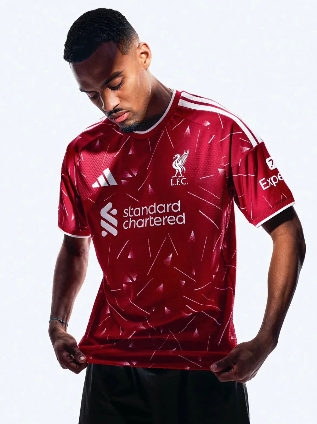 Liverpool Home 2026-27 football jersey — deep red with white trim, view 10
