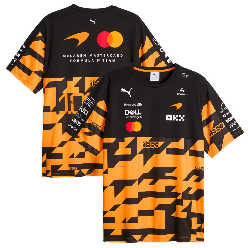 McLaren F1 1000th GP special edition papaya T-shirt, view 2